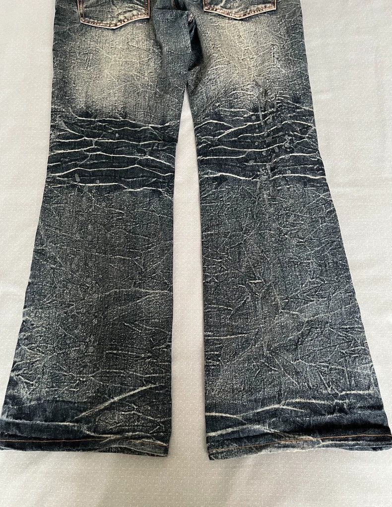 Yohji Yamamoto Vintage Distressed Denim Jeans with Unique Details-2506 Size 33" - 7 Thumbnail