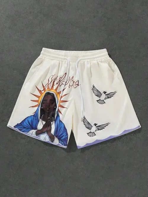 VIBE Print Y2k Shorts DRIP summer Size US 34 / EU 50 - 1 Thumbnail