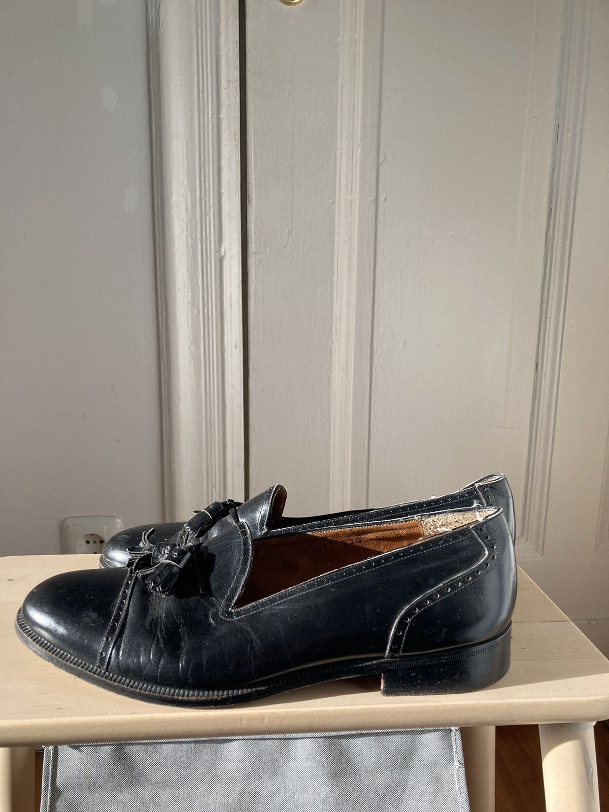 Salvatore Ferragamo Vintage Salvatore Ferragamo Leather Tassel Loafers Size US 9 / EU 42 - 5 Thumbnail