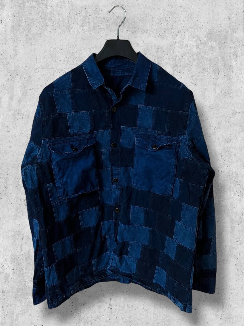 Japanese Brand VINTAGE PATCHWORK Denim Jacket jean OVERSHIRT y2k Size US L / EU 52-54 / 3 - 7 Thumbnail