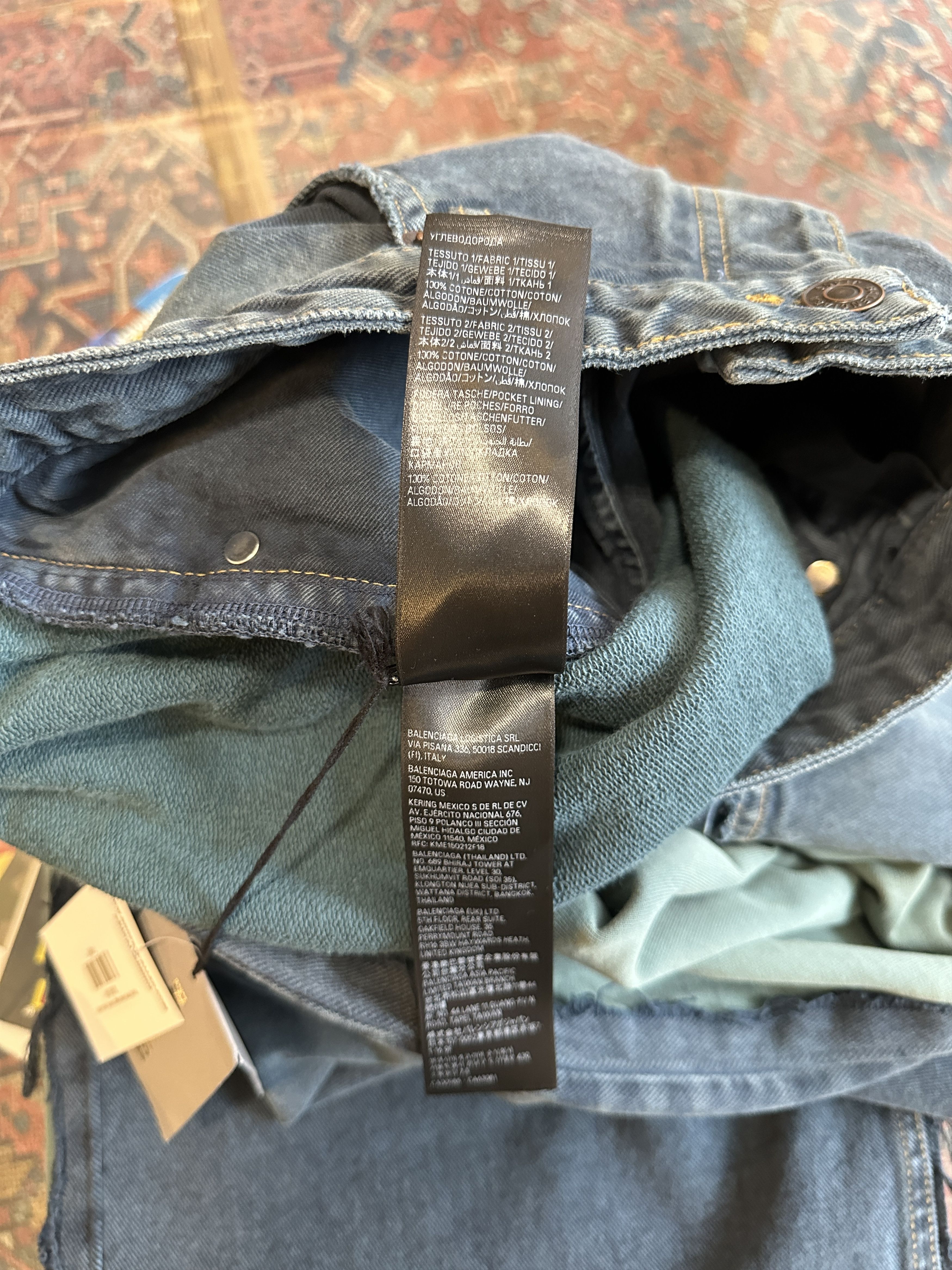 Balenciaga Brand New Balenciaga Hybrid Denim Size US 33 - 6 Thumbnail