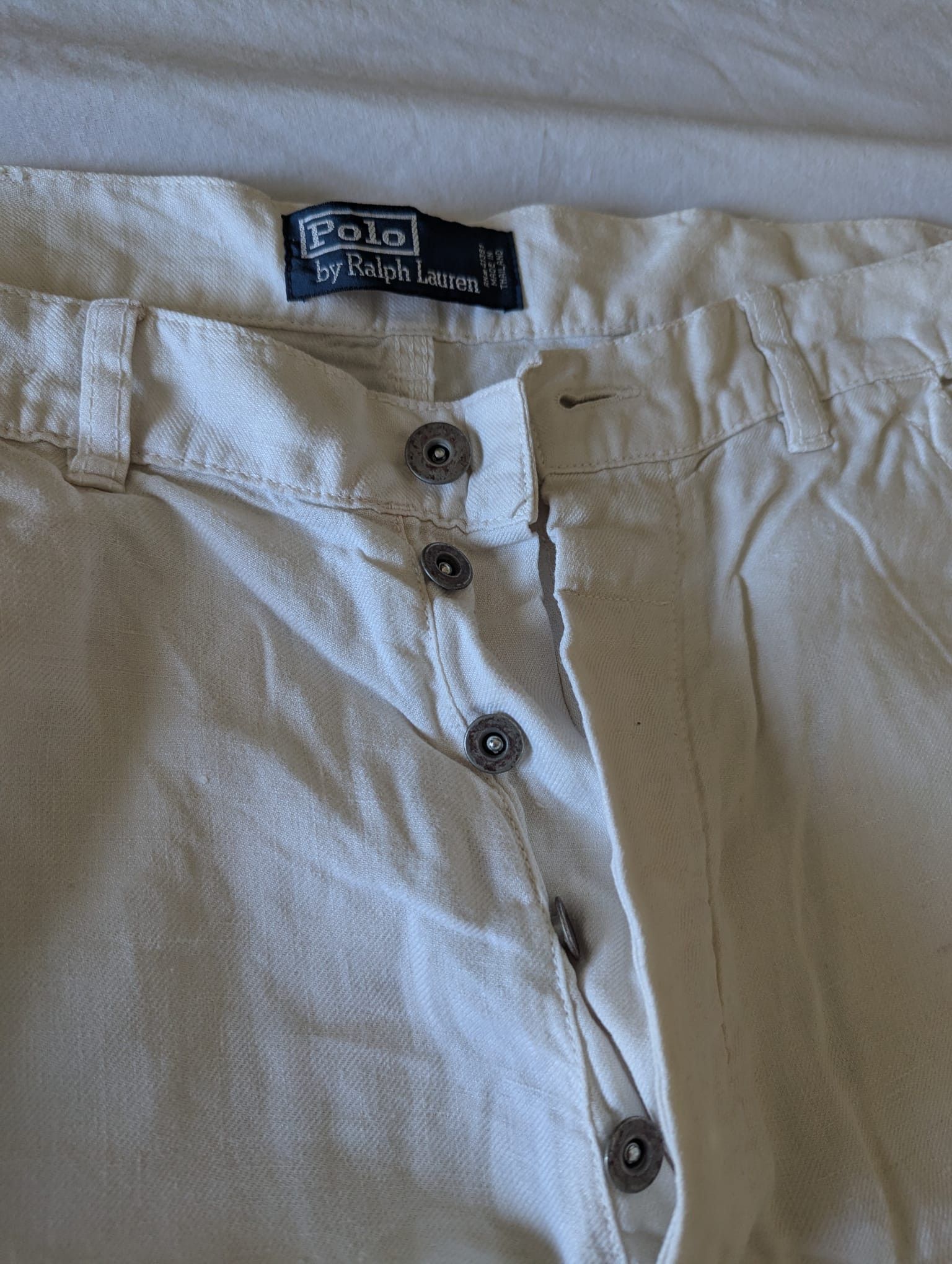 Other Vintage Linen Pants (Denim Style) Size US 34 / EU 50 - 4 Thumbnail