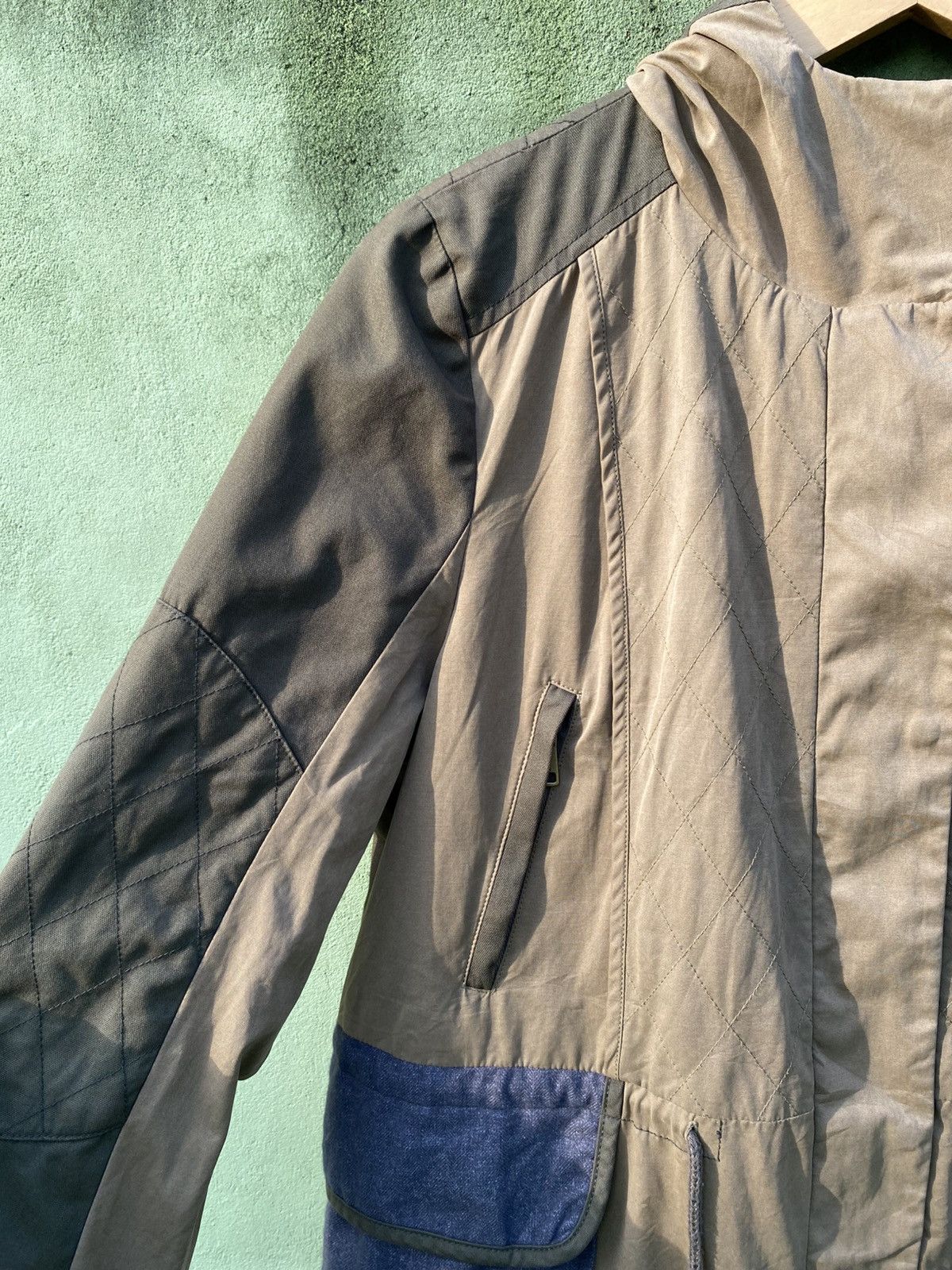 Japanese Brand Us N Them Utility Hooded Jacket Colorblock Outdoor Military Size US XL / EU 56 / 4 - 4 Thumbnail