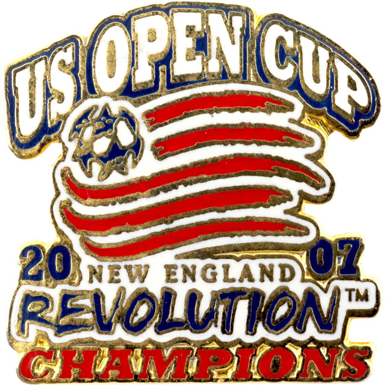 Other New England Revolution 2007 US Open Cup Champions Pin *NEW* Size ONE SIZE - 1 Thumbnail