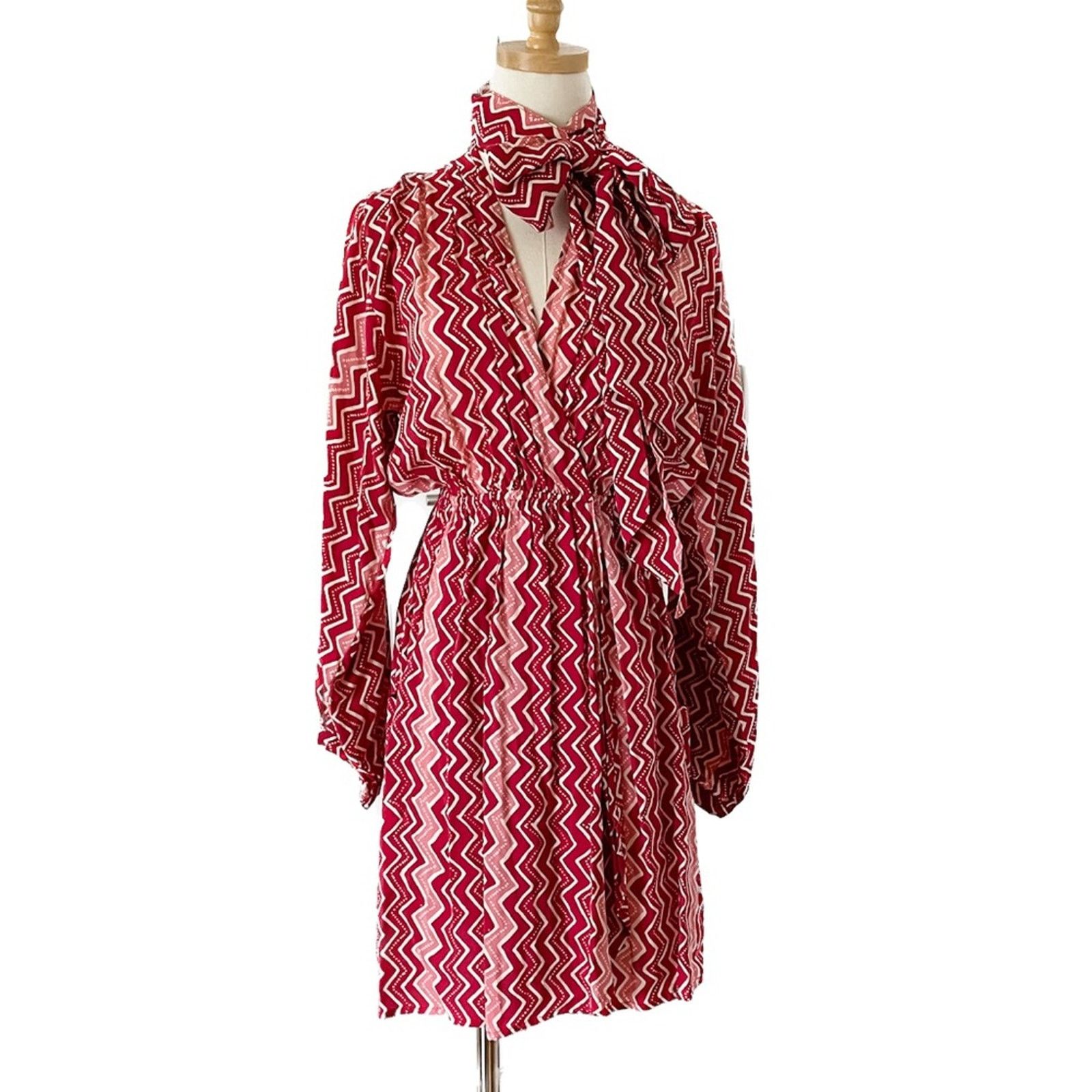 Natalie Martin Natalie Martin Nico L/S Mini batik long sleeve wrap dress M Size M / US 6-8 / IT 42-44 - 14 Thumbnail