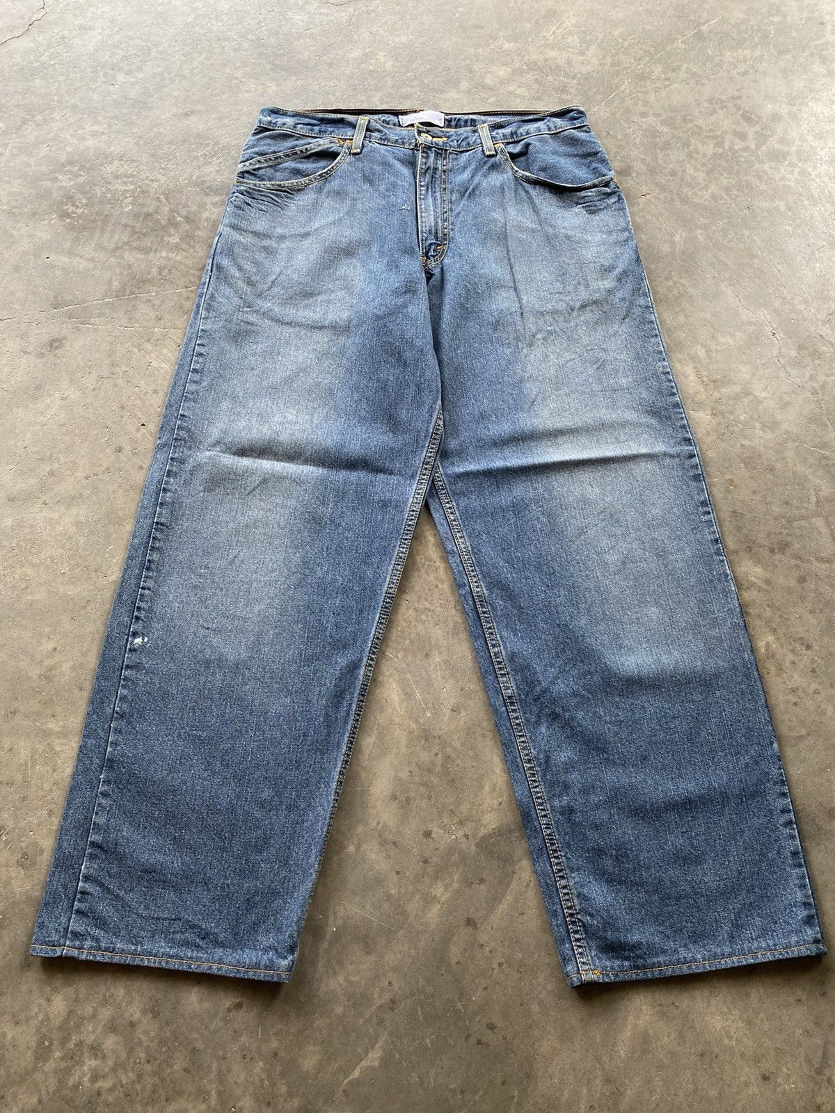 Levi's × Vintage Baggy Jeans Levis Silver Tab 33x32 Size US 34 / EU 50 - 1 Thumbnail