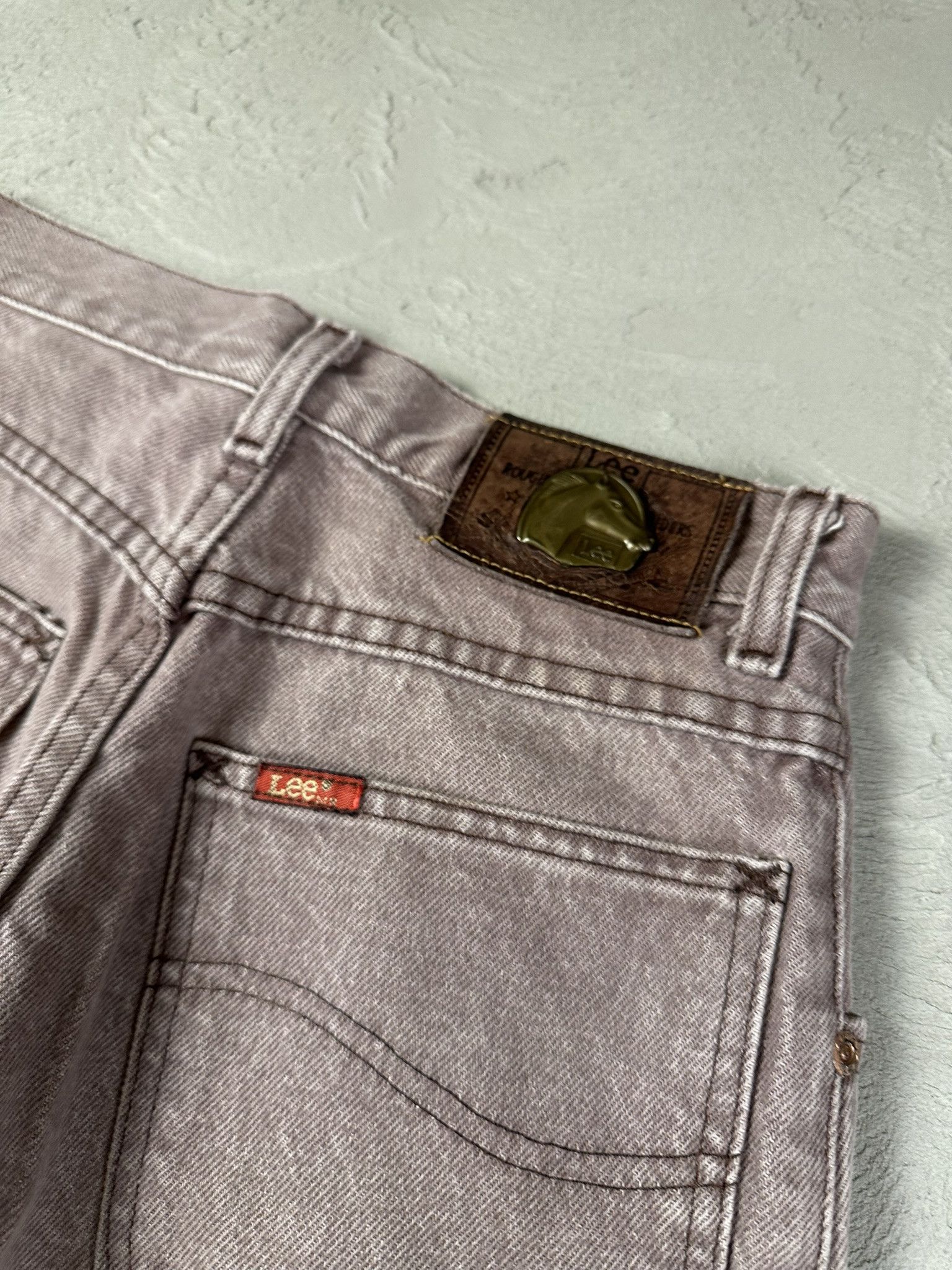 Lee 80s Vintage Lee Oversized Denim Pants Washed Rare Size US 28 / EU 44 - 4 Thumbnail