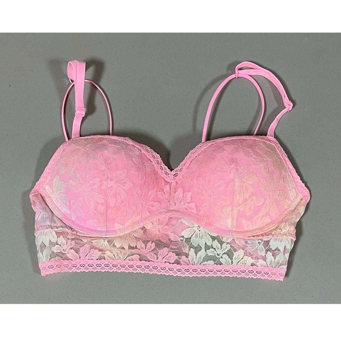 Victoria's Secret Victoria’s Secret Floral Lace Push-Up Bra Bralette Size S 🌸✨ Size S / US 4 / IT 40 - 2 Thumbnail
