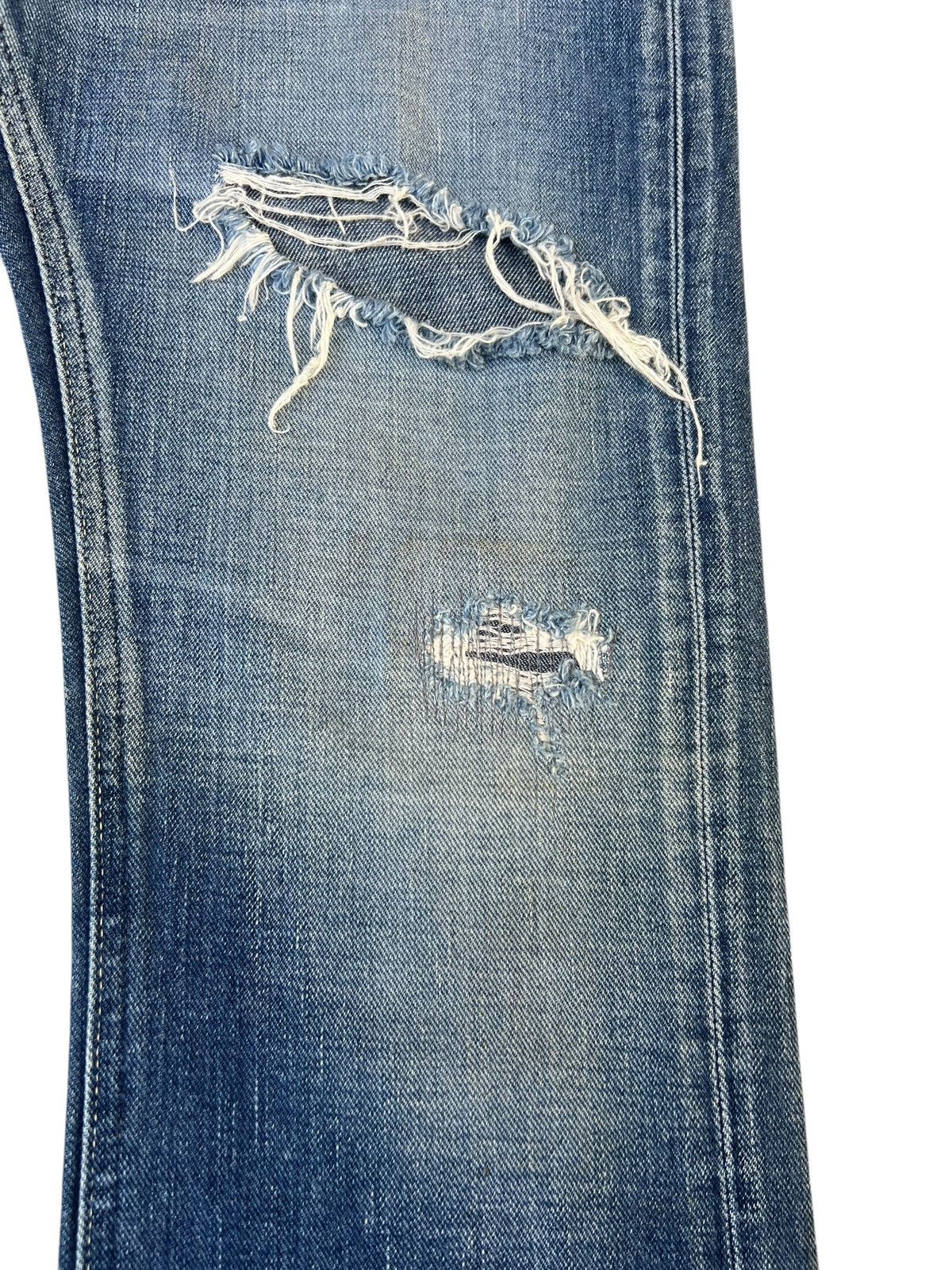 Lee Distressed Mud Denim Lee Riders Limited Edition Flare Jeans Size US 31 - 12 Thumbnail