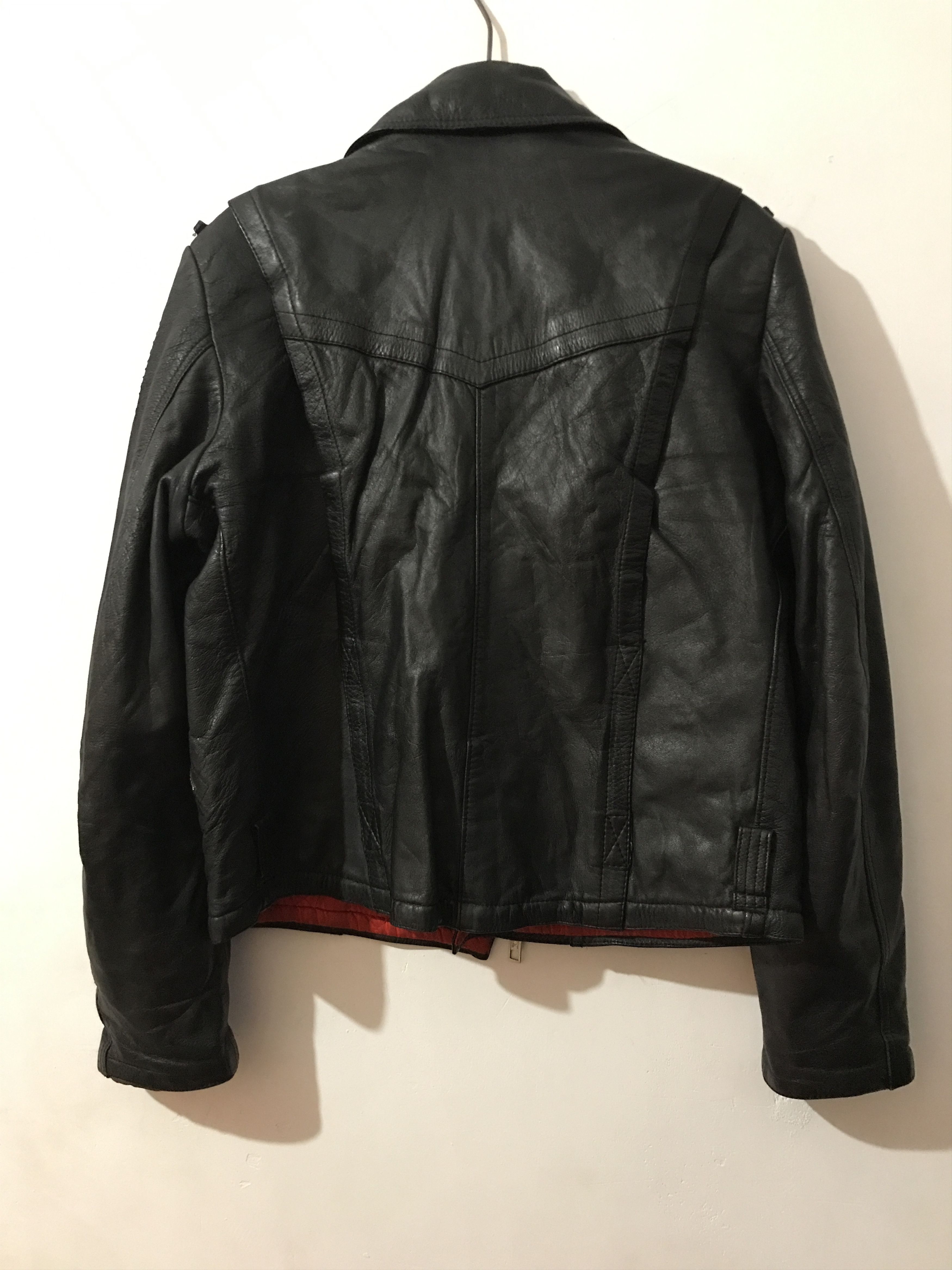 Vintage Vintage 80s Scandinavian DANISH Leather Biker Jacket L-XL Size US L / EU 52-54 / 3 - 7 Thumbnail