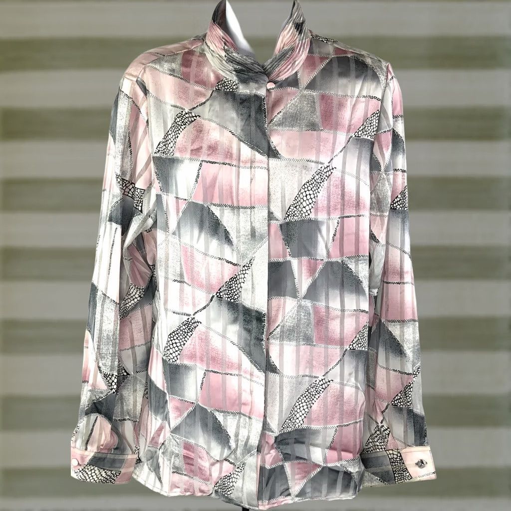 Vintage VINTAGE Alfred Dunner Button-Up Top Size XL / US 12-14 / IT 48-50 - 1 Thumbnail