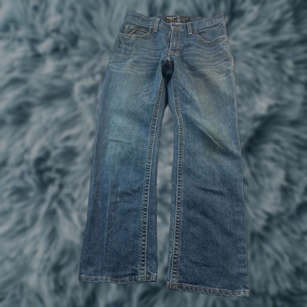 Ariat Ariat Jeans M4 30x30 Blue Denim Bootcut Relaxed Mens Regular Size 30-30 Classic 90s Cowboys & Western Theme Utility Pants Size US 30 / EU 46 - 1 Thumbnail