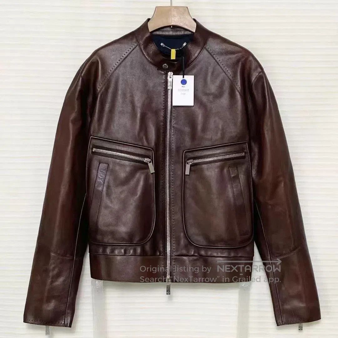 Berluti × Haider Ackermann Berluti Lizard Trimmed Shearling Jacket