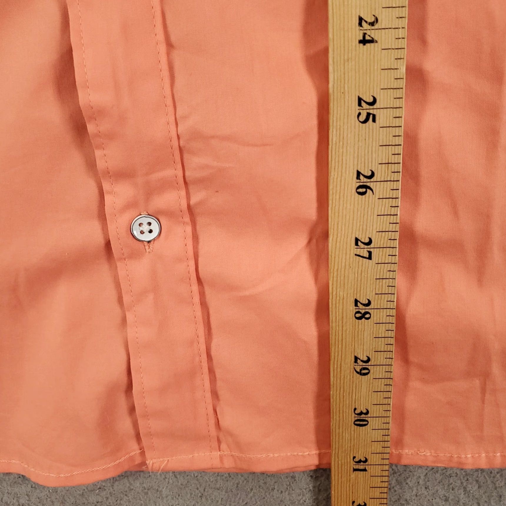 Pinko PINK Mens Button Up Shirt Size 1X Orange Pink Short Sleeve Shirt Stretch Comfort Size US XL / EU 56 / 4 - 3 Thumbnail