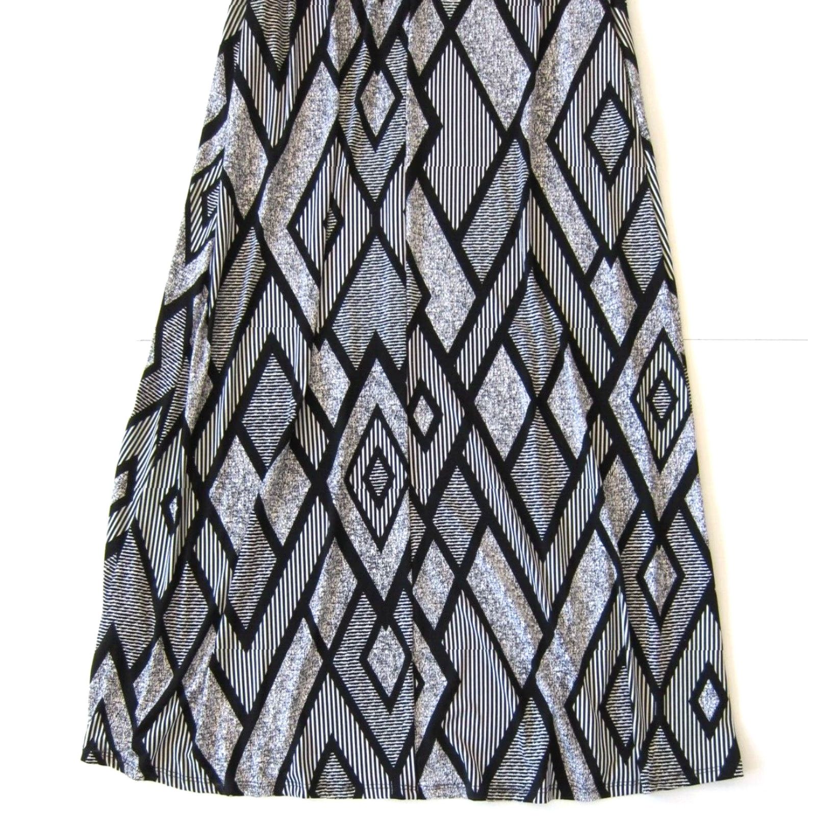 Vintage NWT Polka Dot Alley Black White Stripe Chevron Long Maxi Sleeveless Tank Dress S Size S / US 4 / IT 40 - 7 Thumbnail