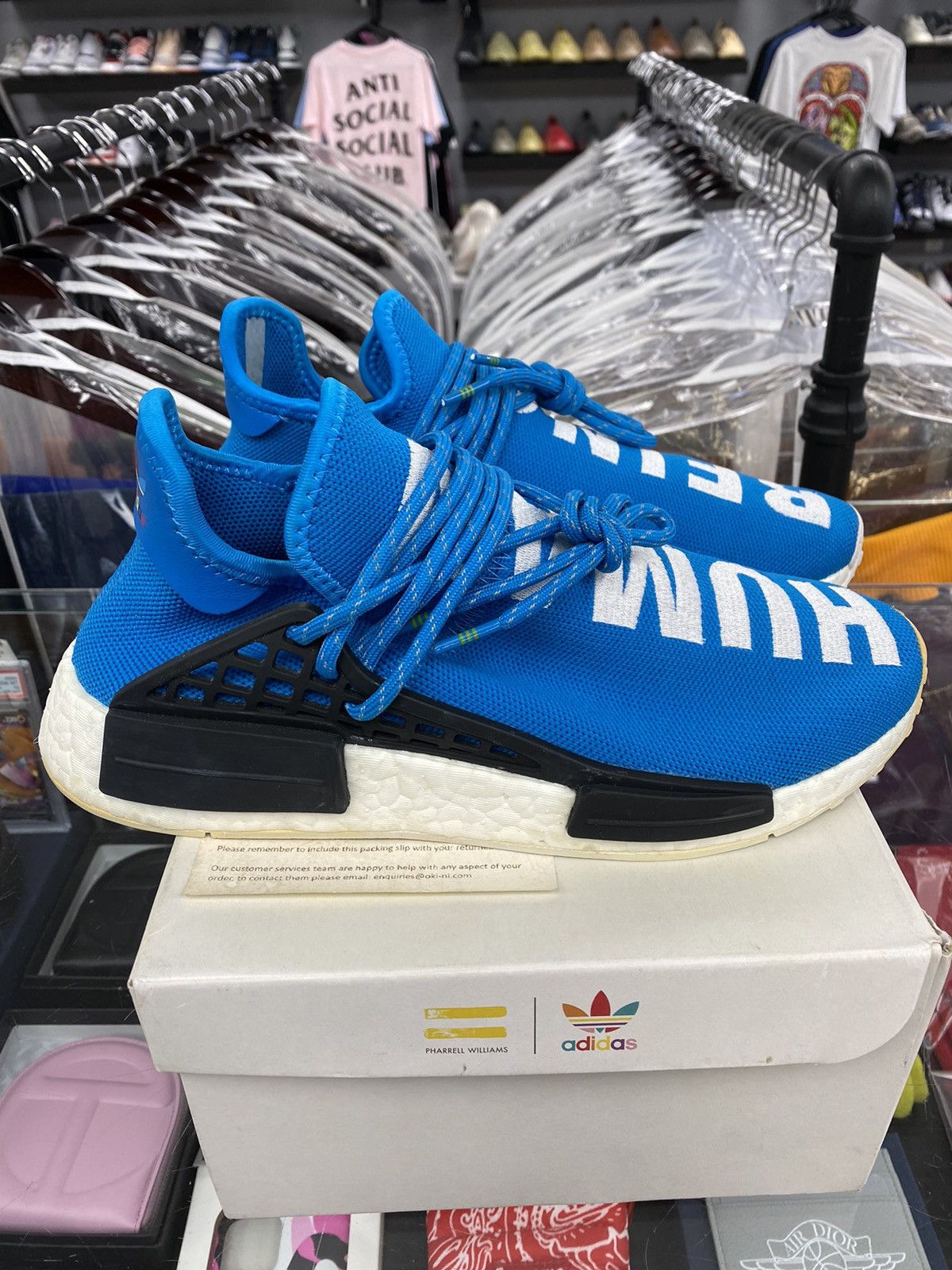 Adidas Adidas x Pharrell Human Race Sharp Blue 7.5 100% authentic Size US 7.5 / EU 40-41 - 7 Thumbnail
