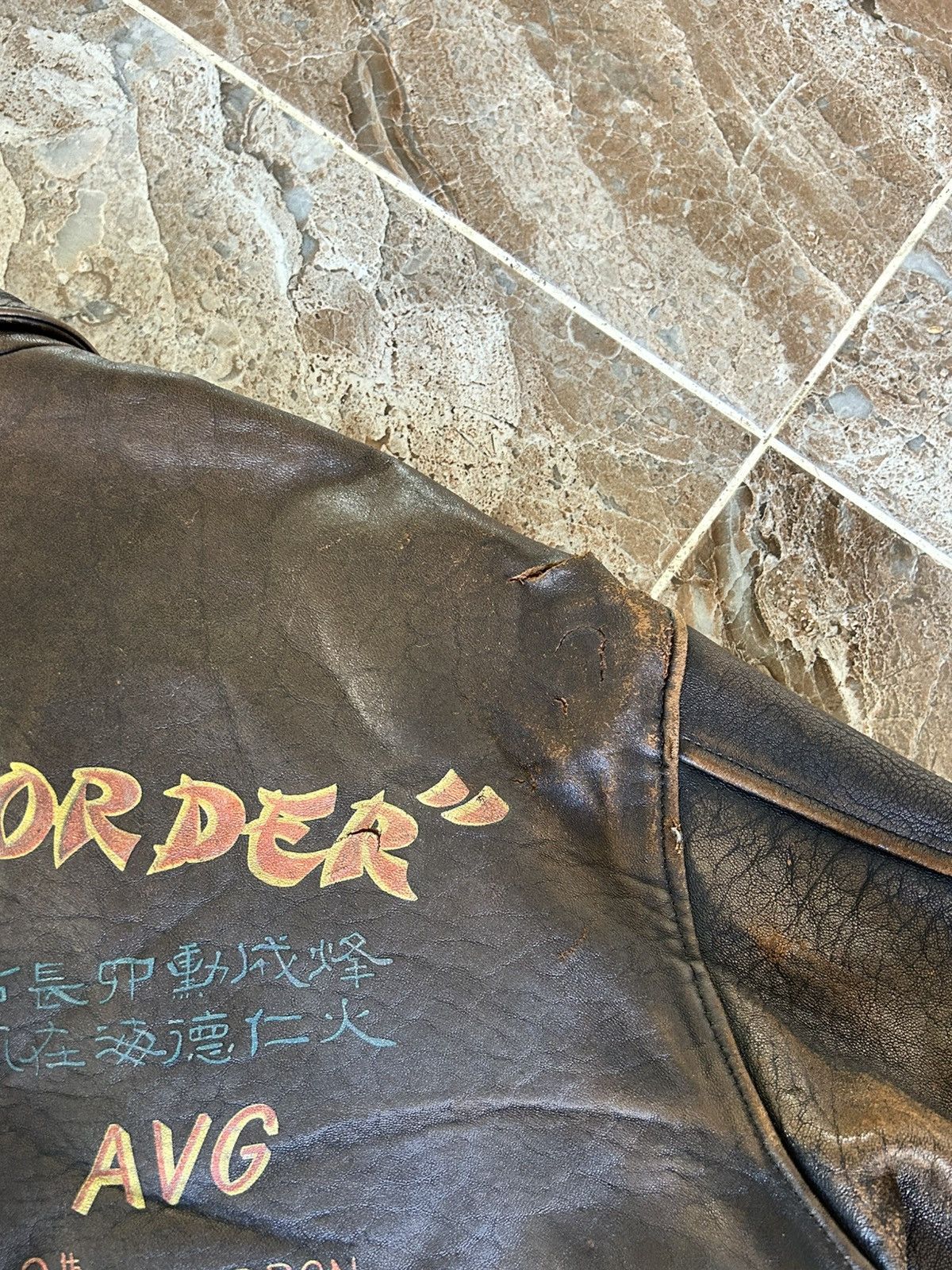 Avirex Avirex Vintage Leather Jacket “Chinese Order” Flying Tigers Size US L / EU 52-54 / 3 - 8 Thumbnail