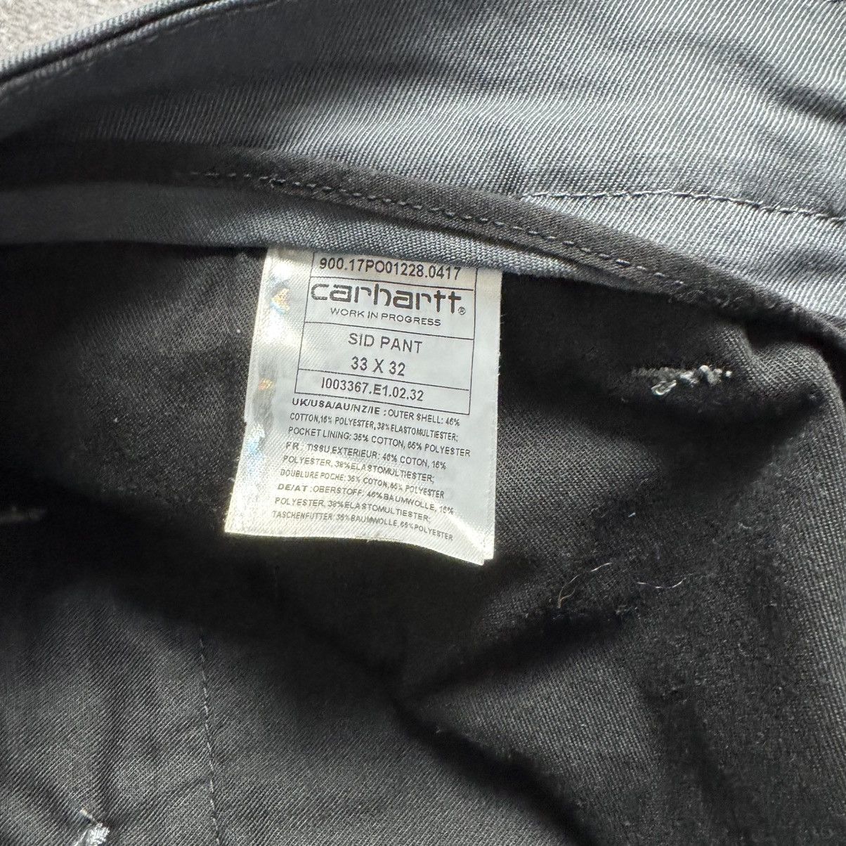 Carhartt Carhartt WIP Sid Pant - Dark Grey/Black Smoke - Size W33/L32 Size US 33 - 5 Thumbnail