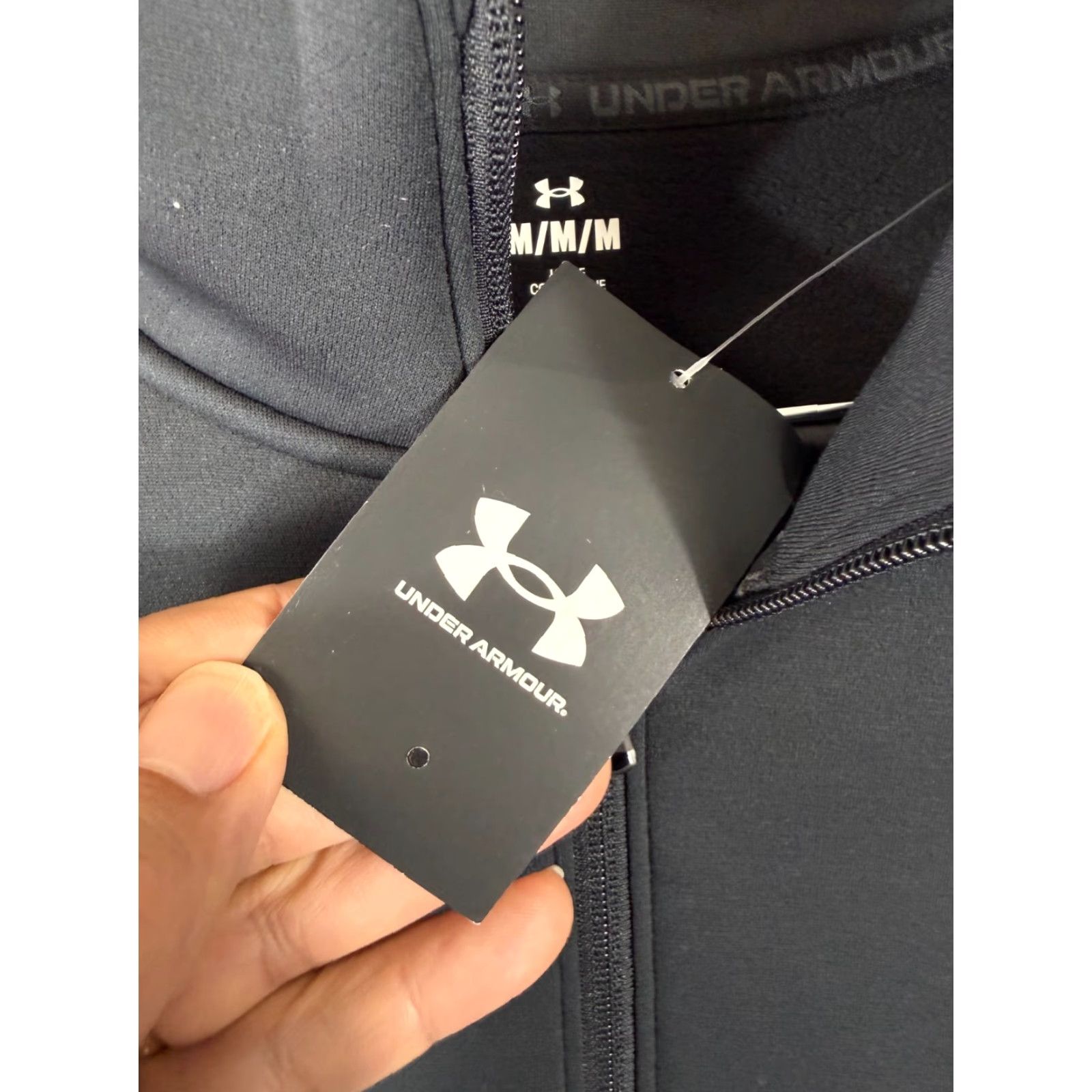 Under Armour Under Armour Fleece Jacket Womens M Black Half-Zip Pullover Mock Neck NWT Size M / US 6-8 / IT 42-44 - 5 Thumbnail