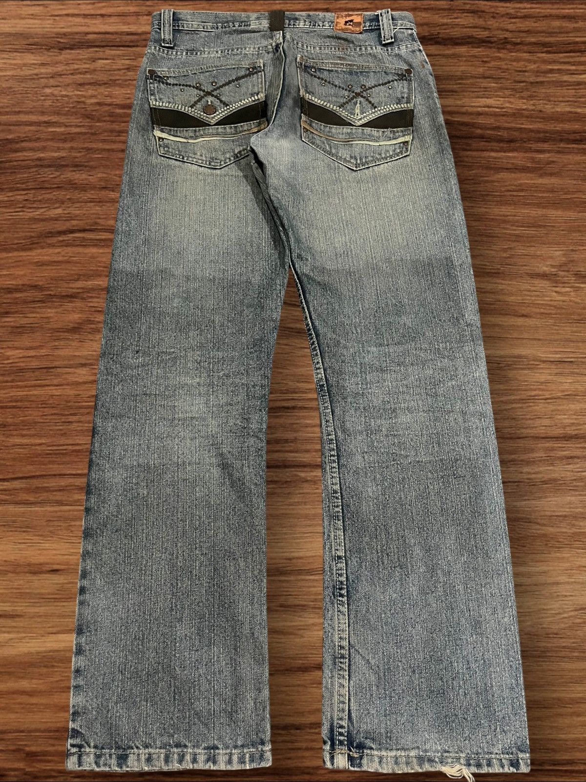 Embellish × Hysteric Glamour × Japanese Brand ⚡️Vintage⚡️Y2K Japanese Brand Rhine Stone Slim Straight Jeans Size US 32 / EU 48 - 1 Thumbnail