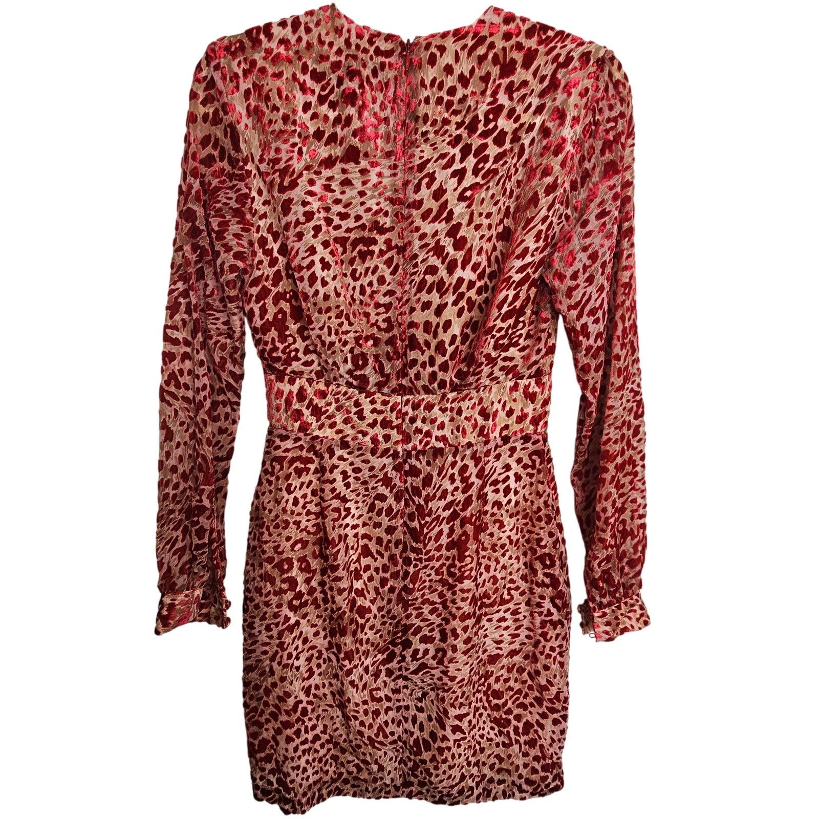 French Connection French Connection Womens Velvet Adelma Devore Leopard Print Size XS / US 0-2 / IT 36-38 - 11 Thumbnail