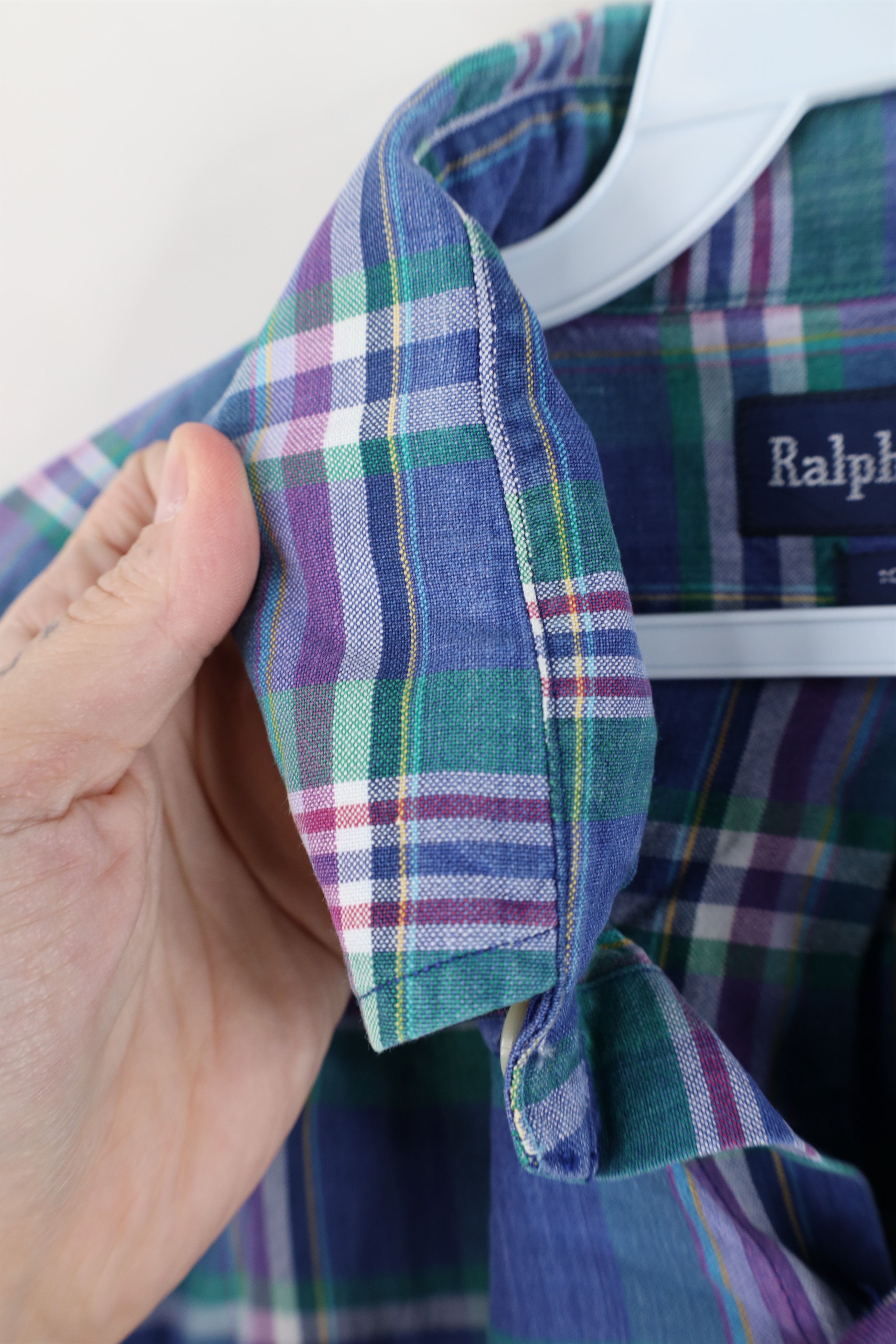 Ralph Lauren Vintage 90s Ralph Lauren Plaid Collared Button Down Shirt Size US XL / EU 56 / 4 - 10 Thumbnail