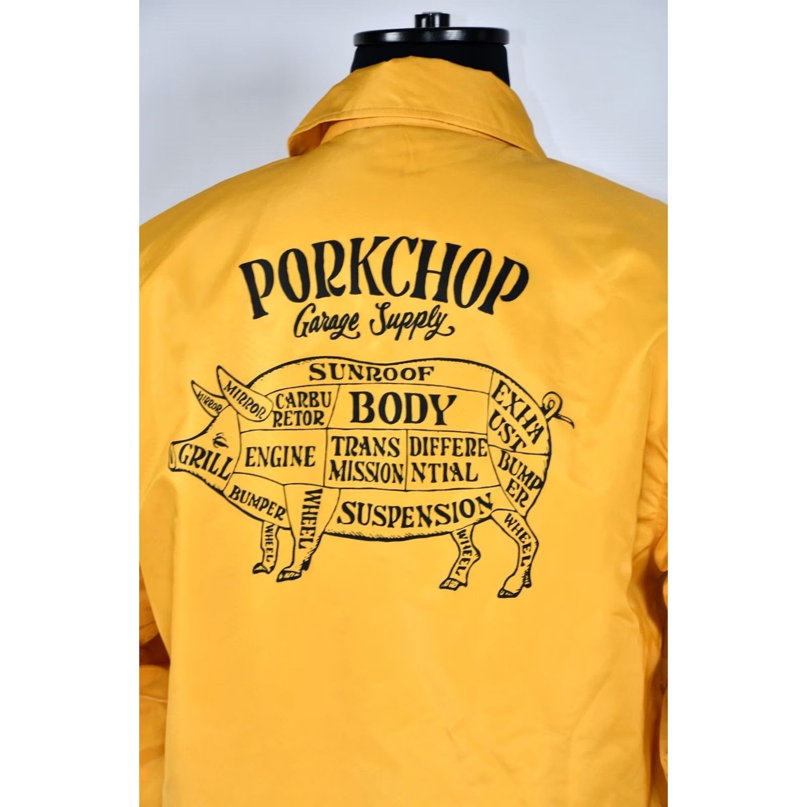 Garage PORKCHOP GARAGE SUPPLY Jacket Mens L Yellow Coach Jacket Mens L Yellow Coach Size US L / EU 52-54 / 3 - 4 Thumbnail