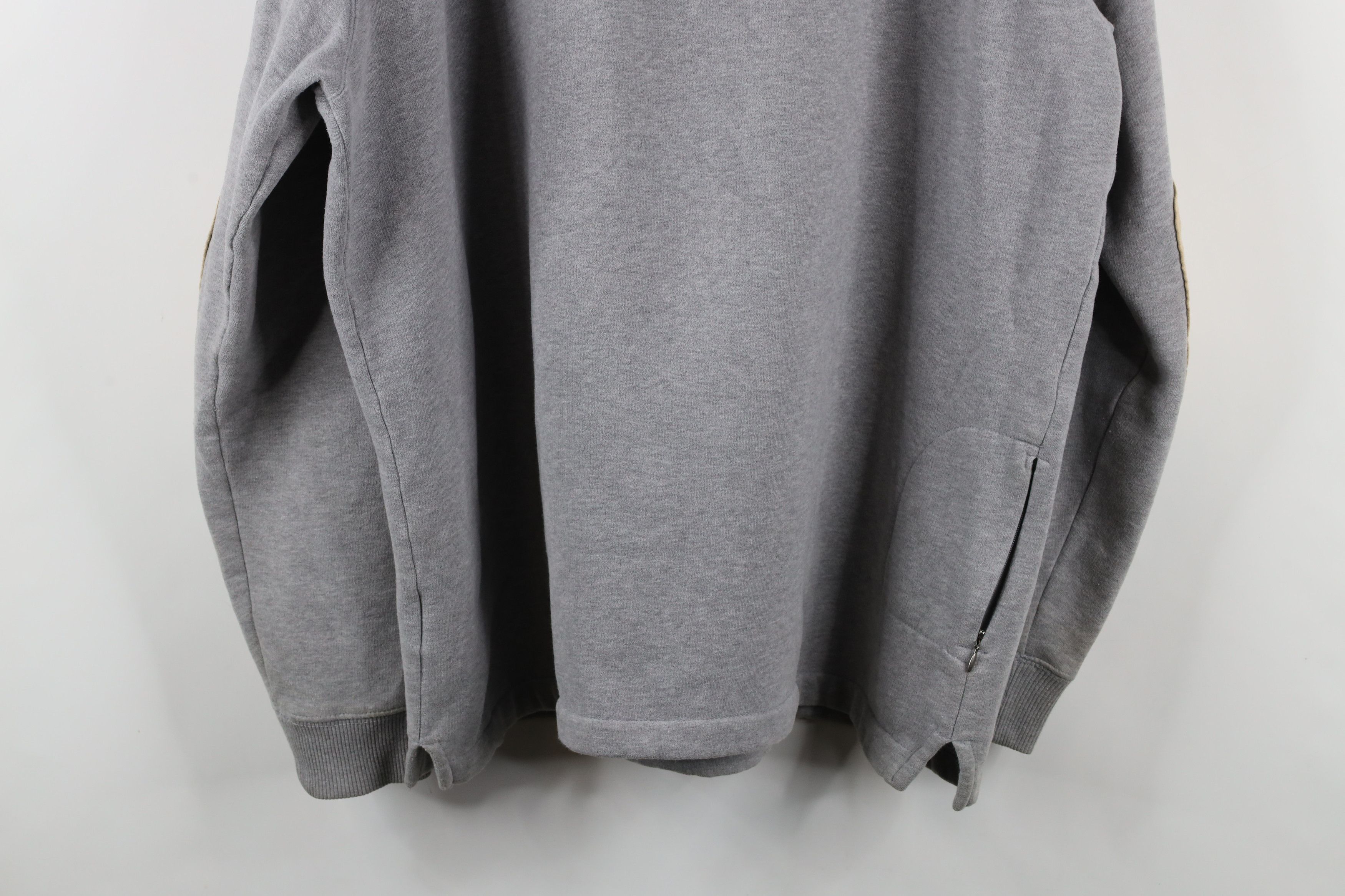 Vintage × Woolrich Woolen Mills Vintage Woolrich Touch Elbow Patch Half Zip Sweatshirt Gray Size US L / EU 52-54 / 3 - 15 Thumbnail