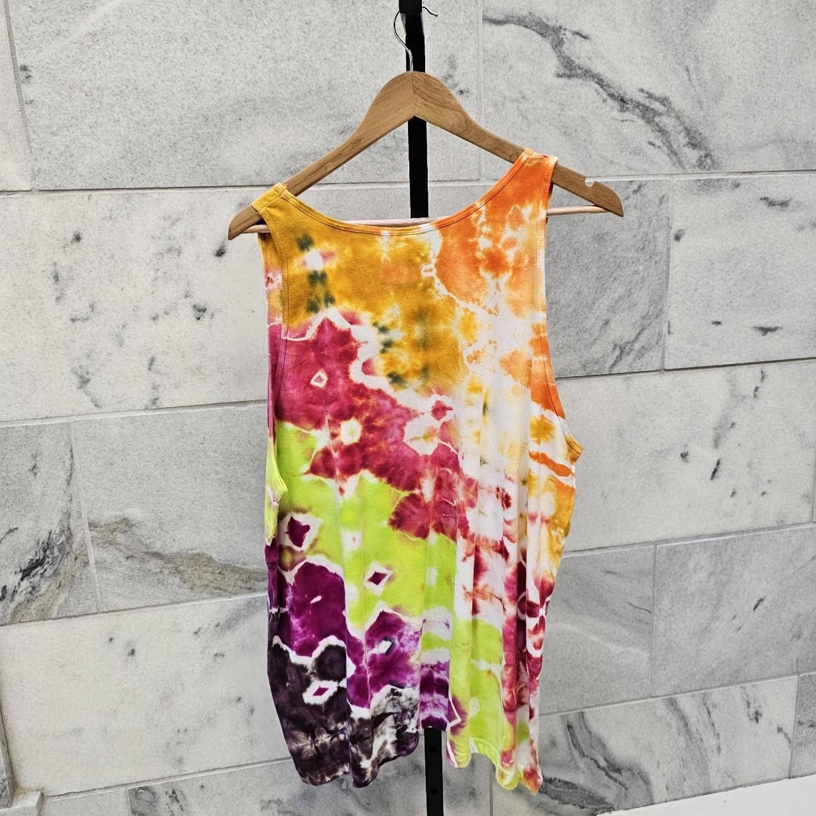 American Apparel American Apparel Women's Tie-Dye Tank Top Handmade Size XL / US 12-14 / IT 48-50 - 4 Thumbnail