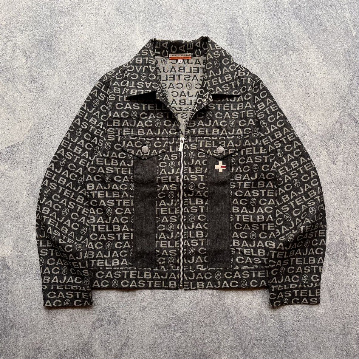 Jean Charles De Castelbajac Castel Bajac Sport Monogram Denim Jacket Size US M / EU 48-50 / 2 - 1 Thumbnail
