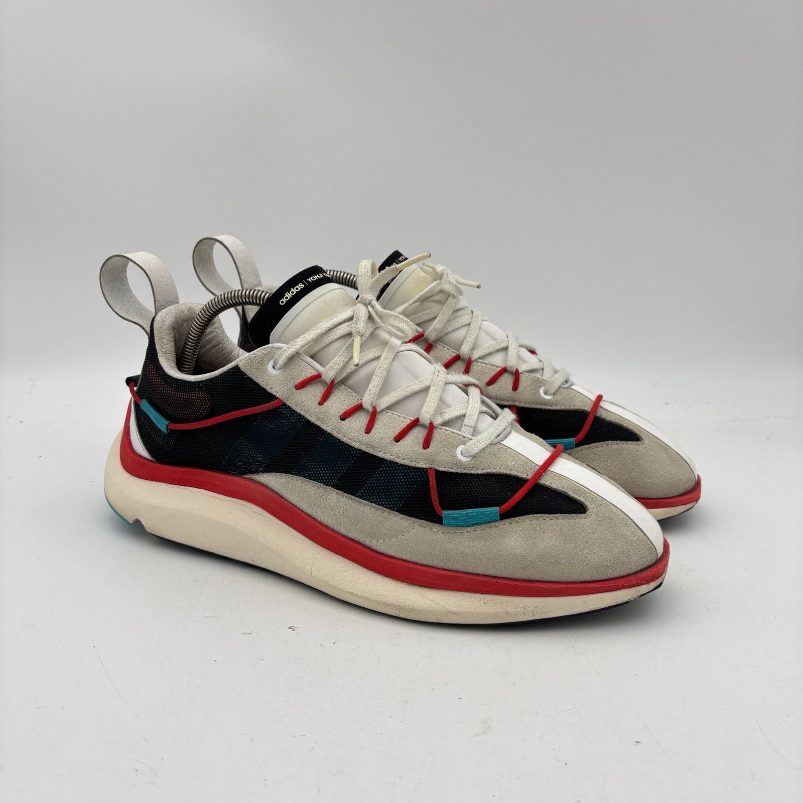 Adidas × Y-3 × Yohji Yamamoto Adidas Yohji Yamamoto Y-3 Shiku Run White Red Cyan 10.5 Size US 10.5 / EU 43-44 - 1 Thumbnail