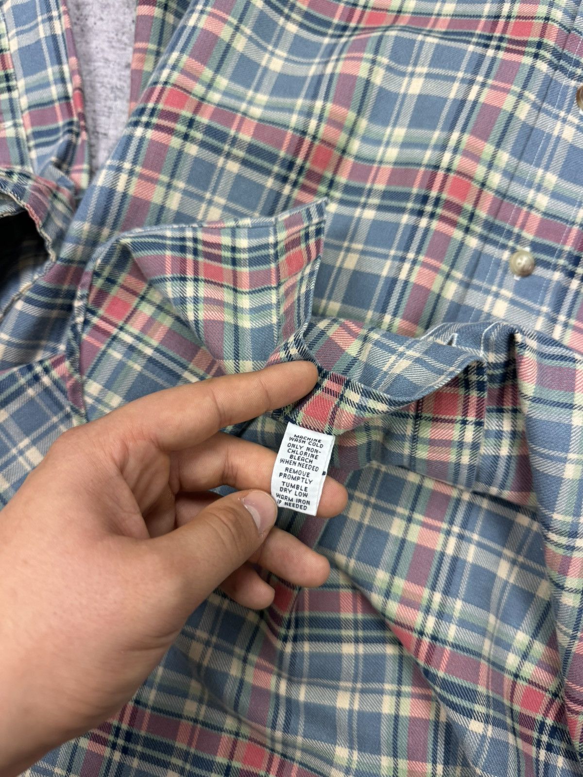 Polo Ralph Lauren × Vintage Vintage Y2K Style Ralph Lauren Plaid Checkered Flannel Shirt Size US S / EU 44-46 / 1 - 12 Thumbnail