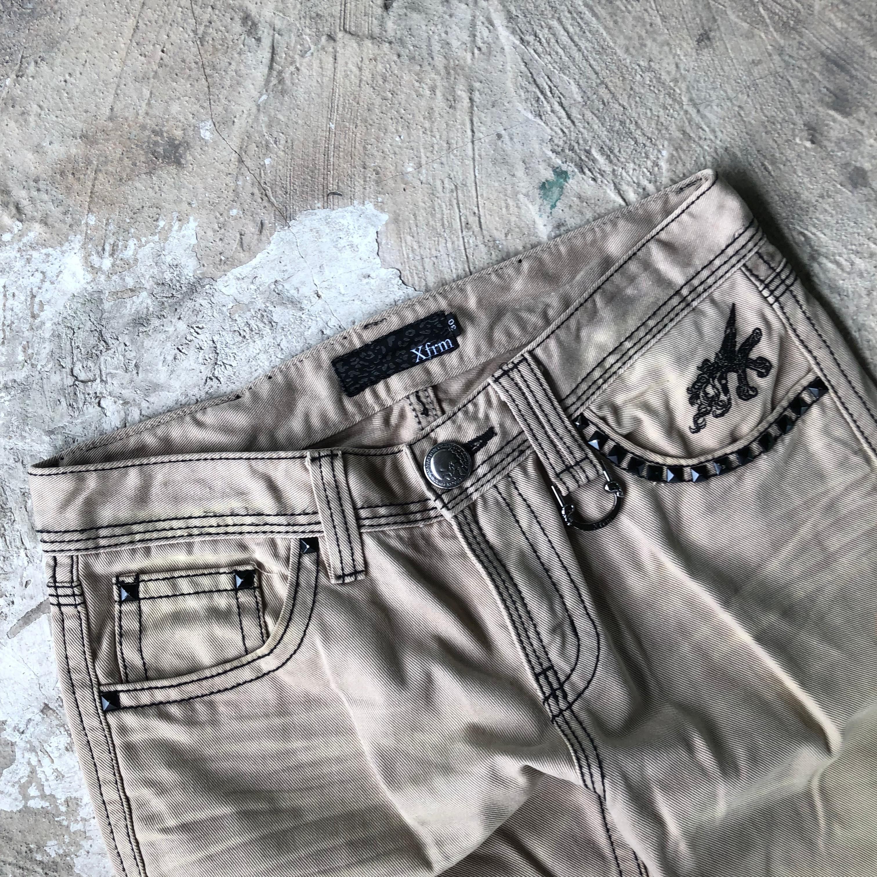 14th Addiction Xfrm Studed Floral Flared Pants Size US 30 / EU 46 - 3 Thumbnail