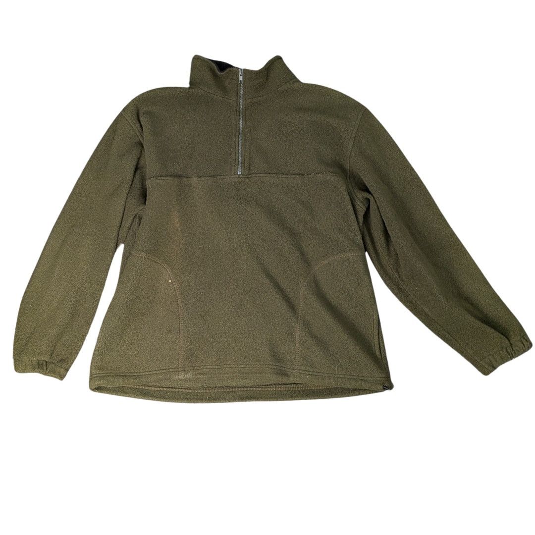 Vintage Vintage Olive Green Quarter Zip Fleece | Everyday Basics Size US M / EU 48-50 / 2 - 1 Thumbnail