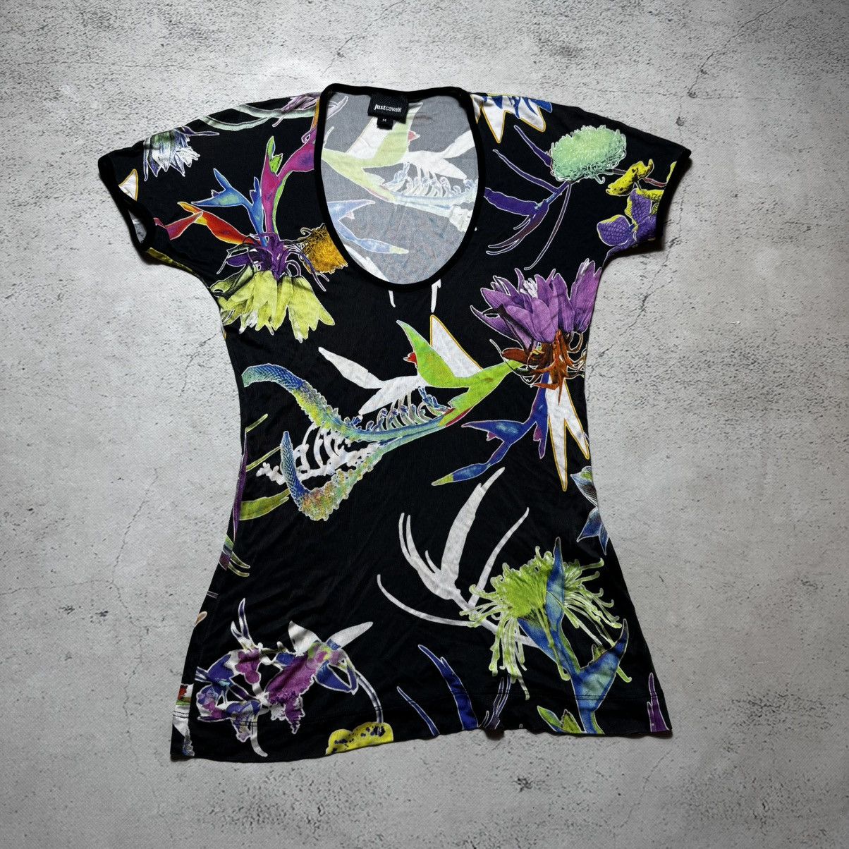 Just Cavalli luxury flowers t shirt just cavalli roberto cavalli Size M / US 6-8 / IT 42-44 - 1 Thumbnail