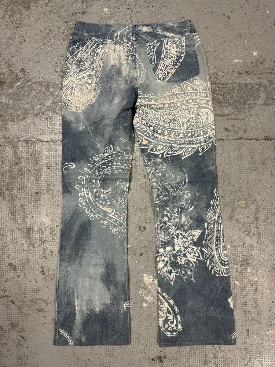 Just Cavalli AW2003 Cavalli Blue Asian World Tribal Pants Size US 32 / EU 48 - 6 Thumbnail