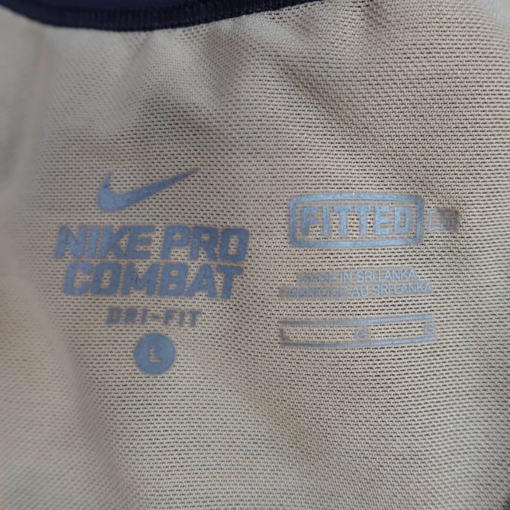 Nike Nike Pro Combat Tank Women L Gray Sleeveless Dri-Fit USA Basic Activewear N/A Size L / US 10 / IT 46 - 2 Thumbnail