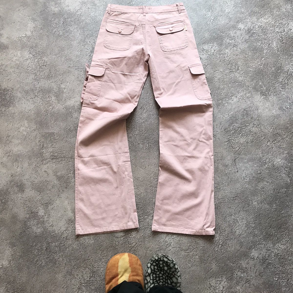Vintage Vintage 90s Baggy Cargo Pants Flared Parachute Streetwear 29 Size 29" - 7 Thumbnail