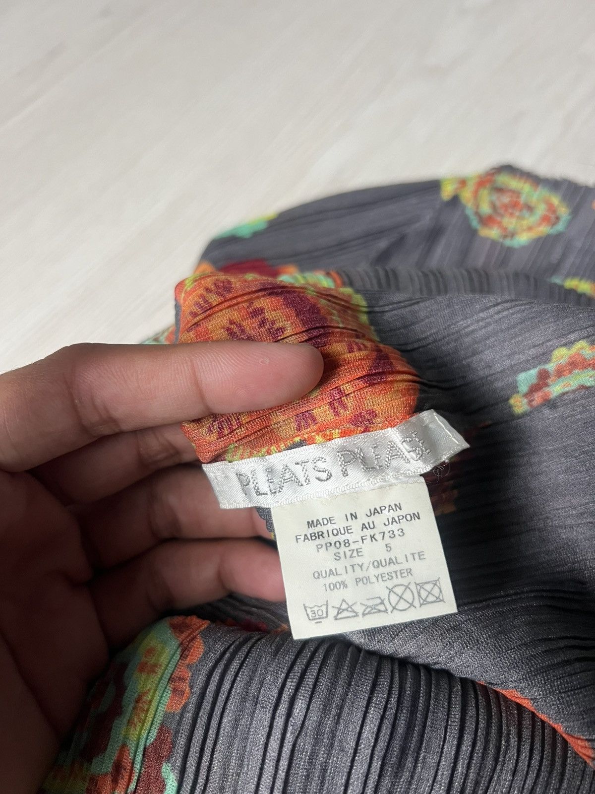 Pleats Please Issey Miyake Rare Pleats Please Issey Miyake Roses High Neck Size XL / US 12-14 / IT 48-50 - 4 Thumbnail