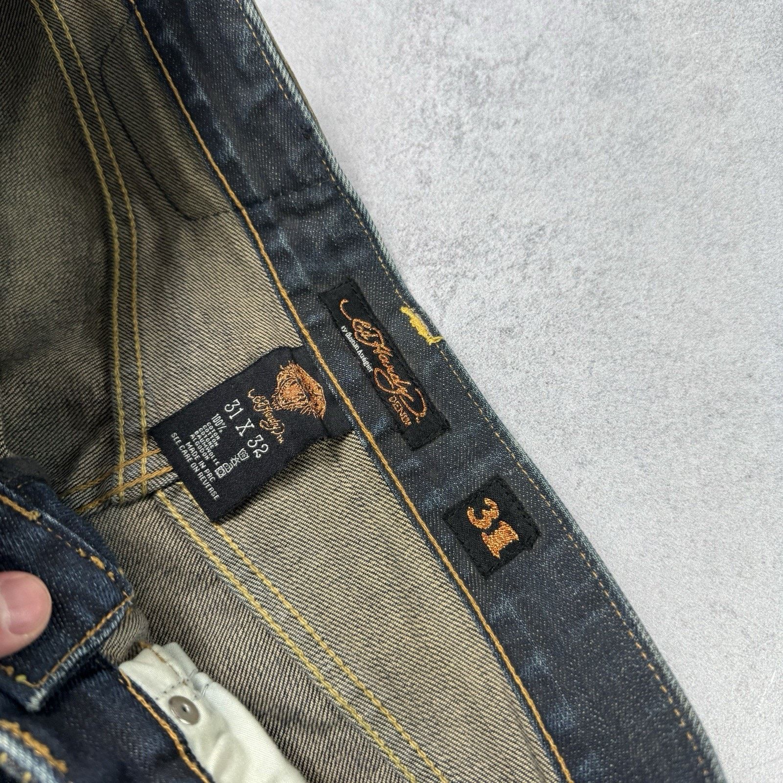 Ed Hardy Ed Hardy Big Logo Men Shorts Denim Jeans Y2K Size 31 Size US 31 - 20 Thumbnail