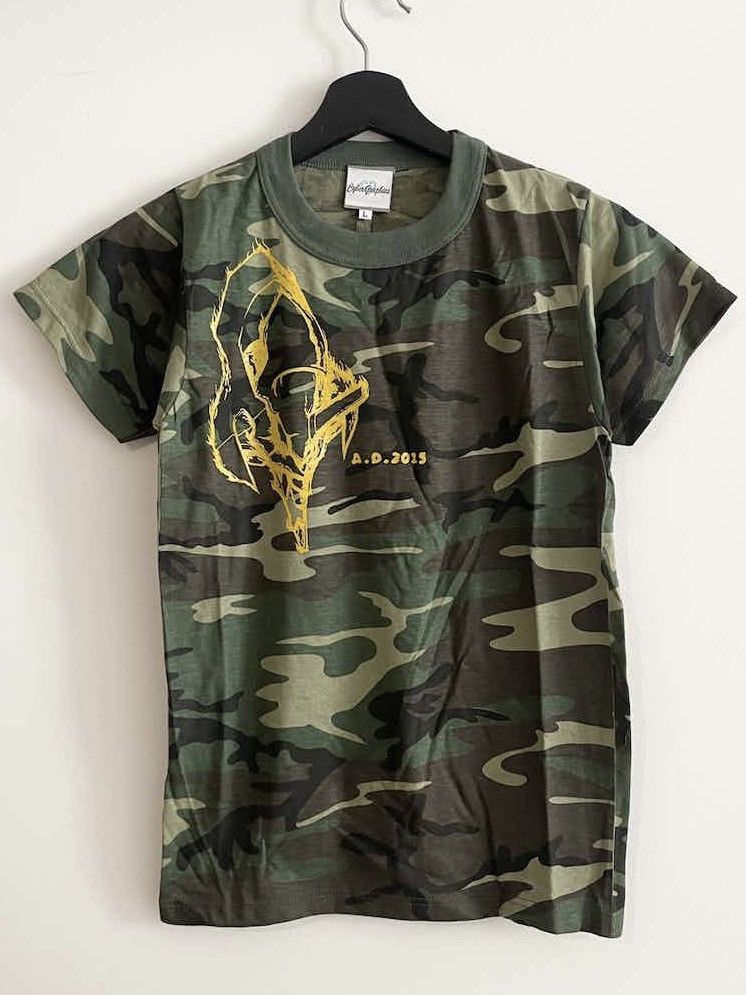 image of Anima x Vintage Real Vintage 90's Neon Genesis Evangelion Camo Military Tee, Men's (Size Small)