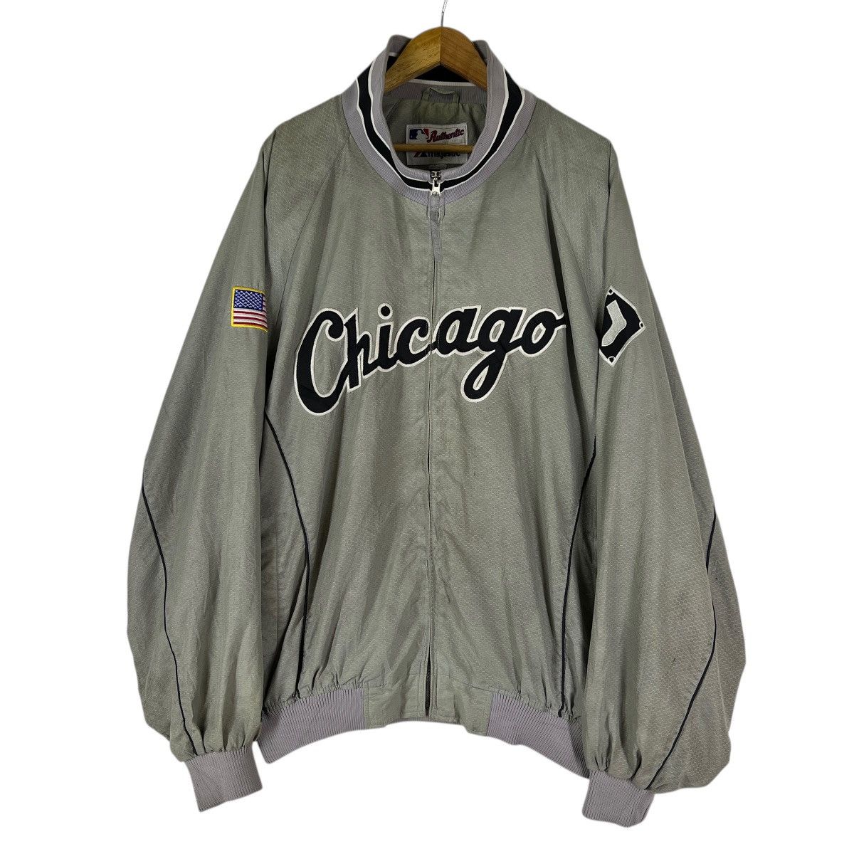 Majestic 🔥 Majestic Authentic Collection Chicago Sox Bomber Jacket Size US XXL / EU 58 / 5 - 6 Thumbnail