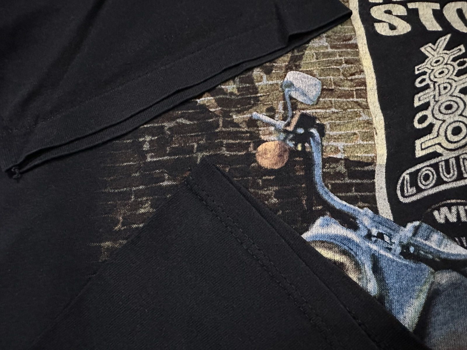 The Rolling Stones Vtg 90’s Stones Voodoo Lounge X Harley Davidson TShirt Size US L / EU 52-54 / 3 - 7 Thumbnail