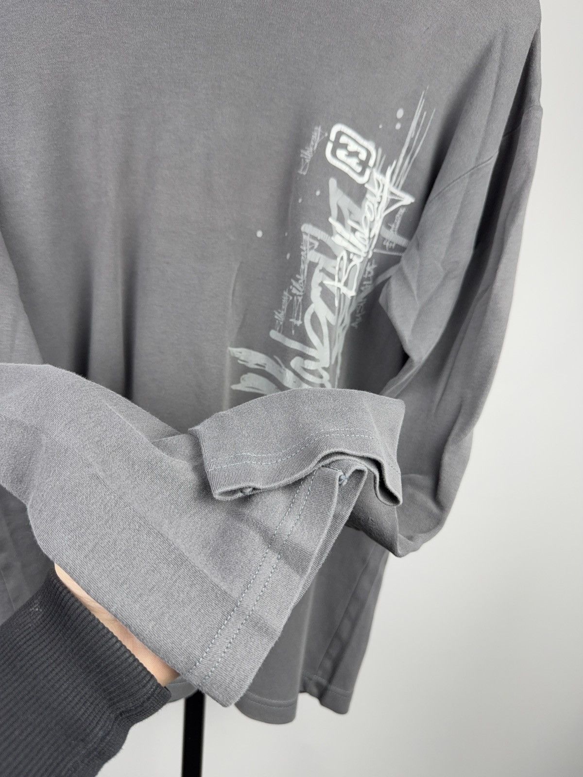 Billabong Surf Retro Billabong Grey Long Sleeve Graphic Logo T-Shirt Size US S / EU 44-46 / 1 - 13 Thumbnail