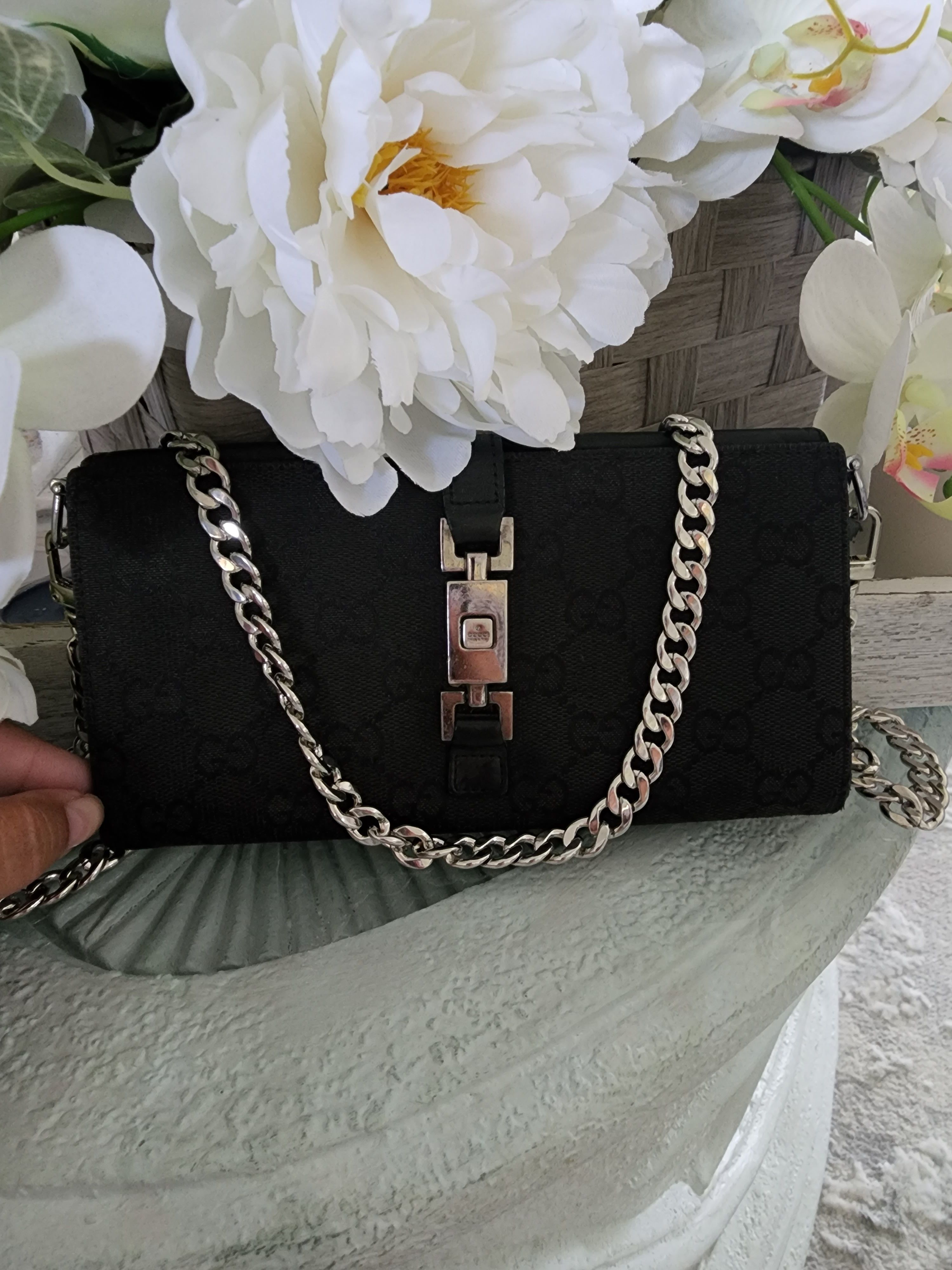 Gucci Modified Guccissima Leather Fabric Wallet on Chain Size ONE SIZE - 1 Thumbnail