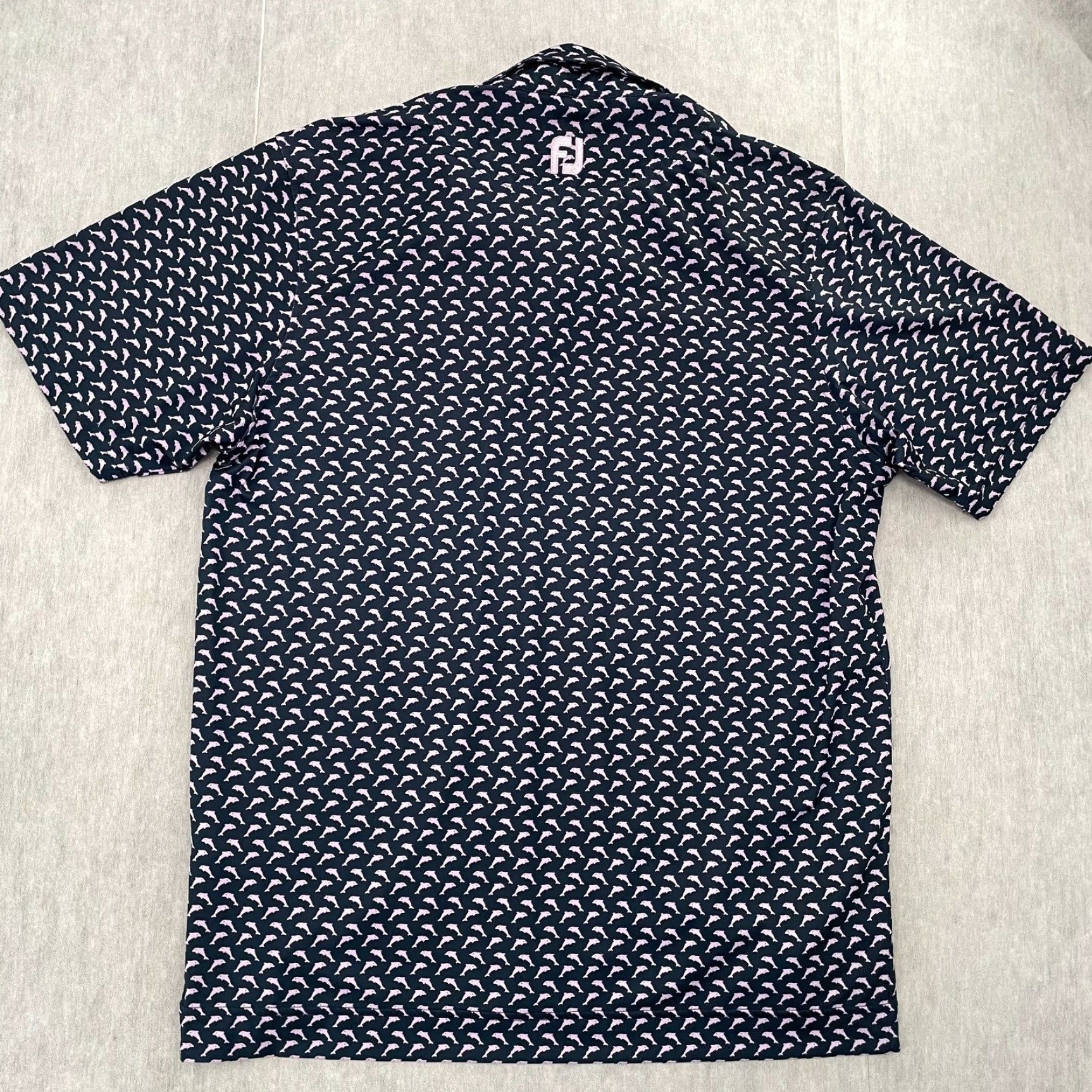 Footjoy FootJoy Polo Shirt Adult M Medium Blue Polo Dolphin Print Waikoloa Hawaii Golf Mens Size US M / EU 48-50 / 2 - 2 Thumbnail