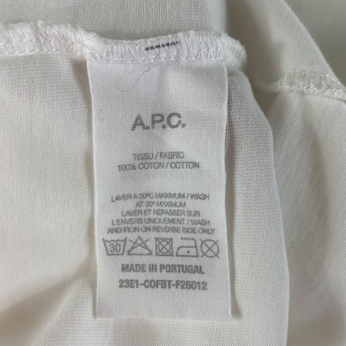 A.P.C. × Japanese Brand APC Rue madame paris small spellout designer tee Size US S / EU 44-46 / 1 - 9 Thumbnail