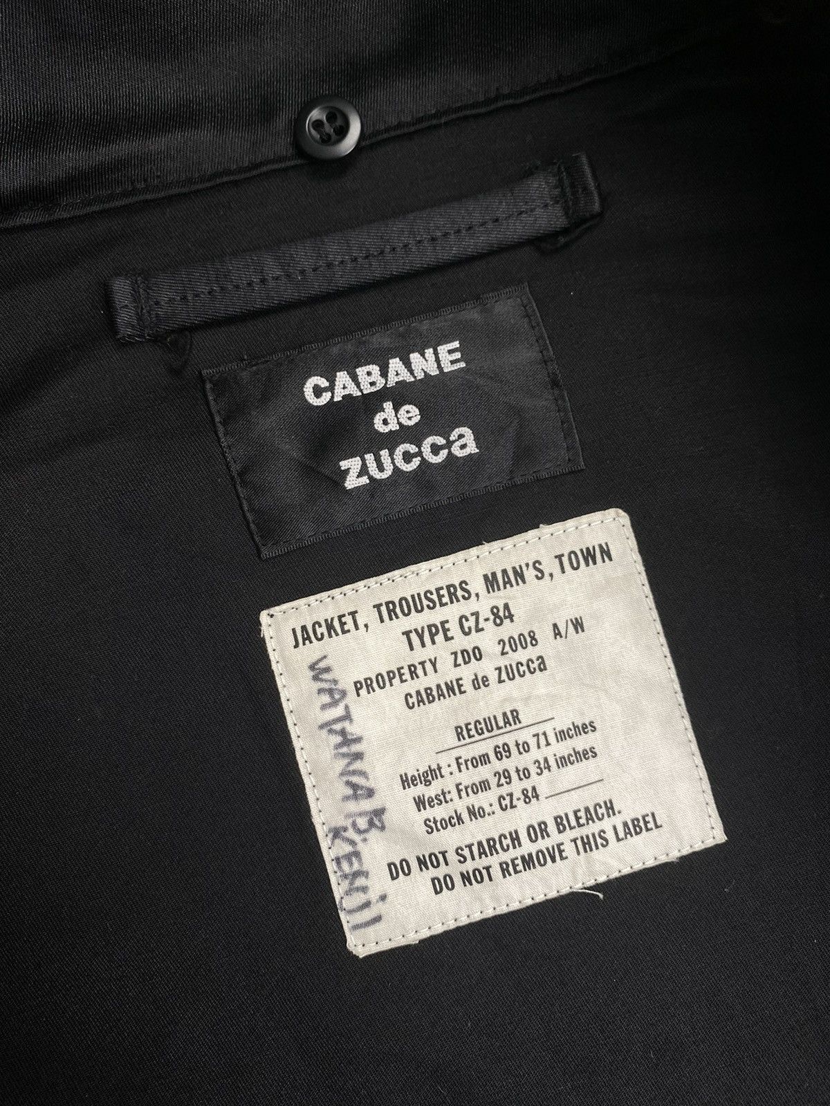 CABANE de ZUCCa AW 2008 CZ 84 Cabane de zucca Issey Miyake Canvas Jacket Size US M / EU 48-50 / 2 - 2 Thumbnail