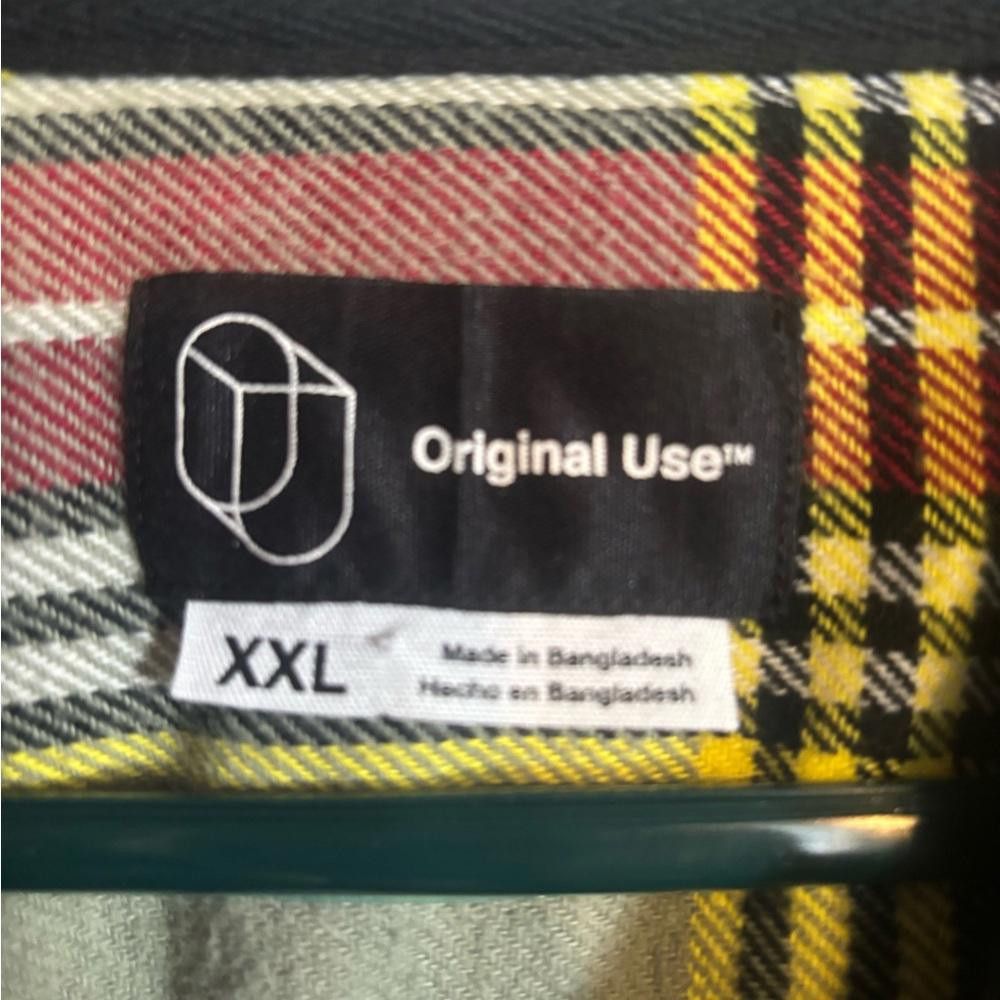 Designer Original use 2xlarge green red plaid button up hoodie Size US XXL / EU 58 / 5 - 2 Thumbnail