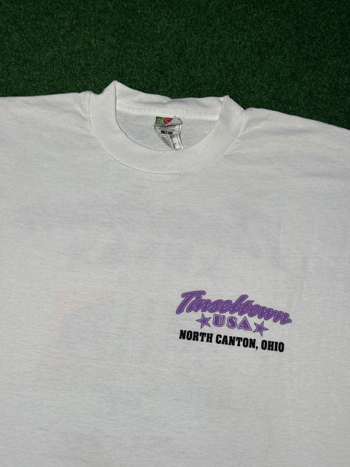 Fruit Of The Loom Vintage 90s Tinseltown Cinemark Movie Theater Promo T Shirt Size US XL / EU 56 / 4 - 5 Thumbnail